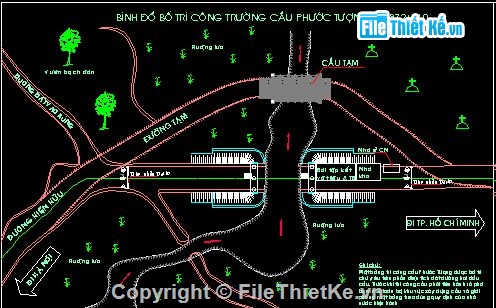 Mặt bằng TBA,Hội trường,Mặt bằng mái,thi công cầu